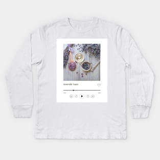 Lavender Haze Song Print - Taylor Swift Kids Long Sleeve T-Shirt